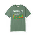 Can I Lick It Shirt, Periodic Table Tee, Funny Chemistry Tshirt
