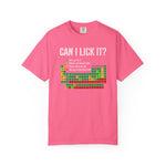 Can I Lick It Shirt, Periodic Table Tee, Funny Chemistry Tshirt