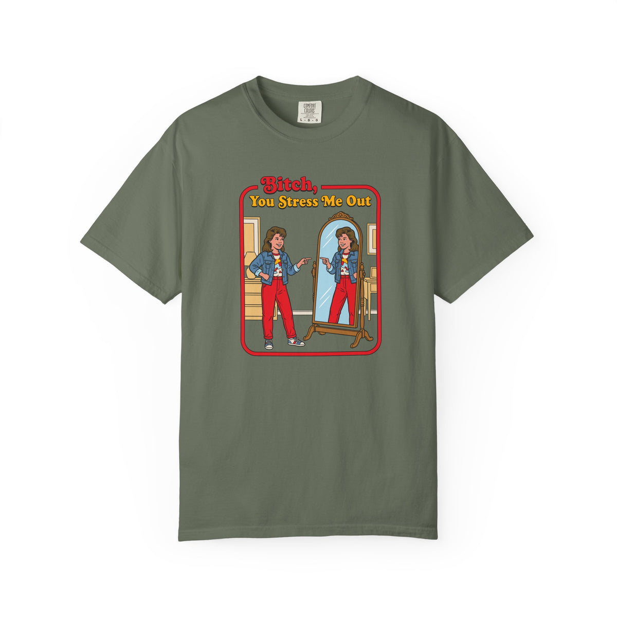 B!tch You Stress Me Out Tshirt, Sarcastic Adult Humor, Funny Mental Health