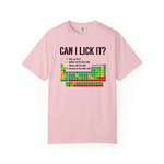 Can I Lick It Shirt, Periodic Table Tee, Funny Chemistry Tshirt