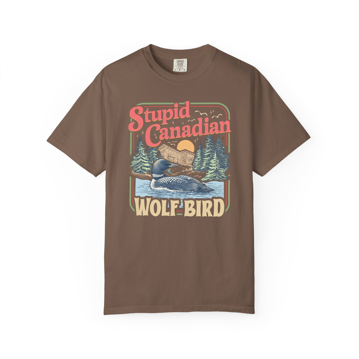 Stupid Canadian Wolf Bird Shirt, Heated Rivalry Inspired Tshirt, Funny Loon Graphic Tee