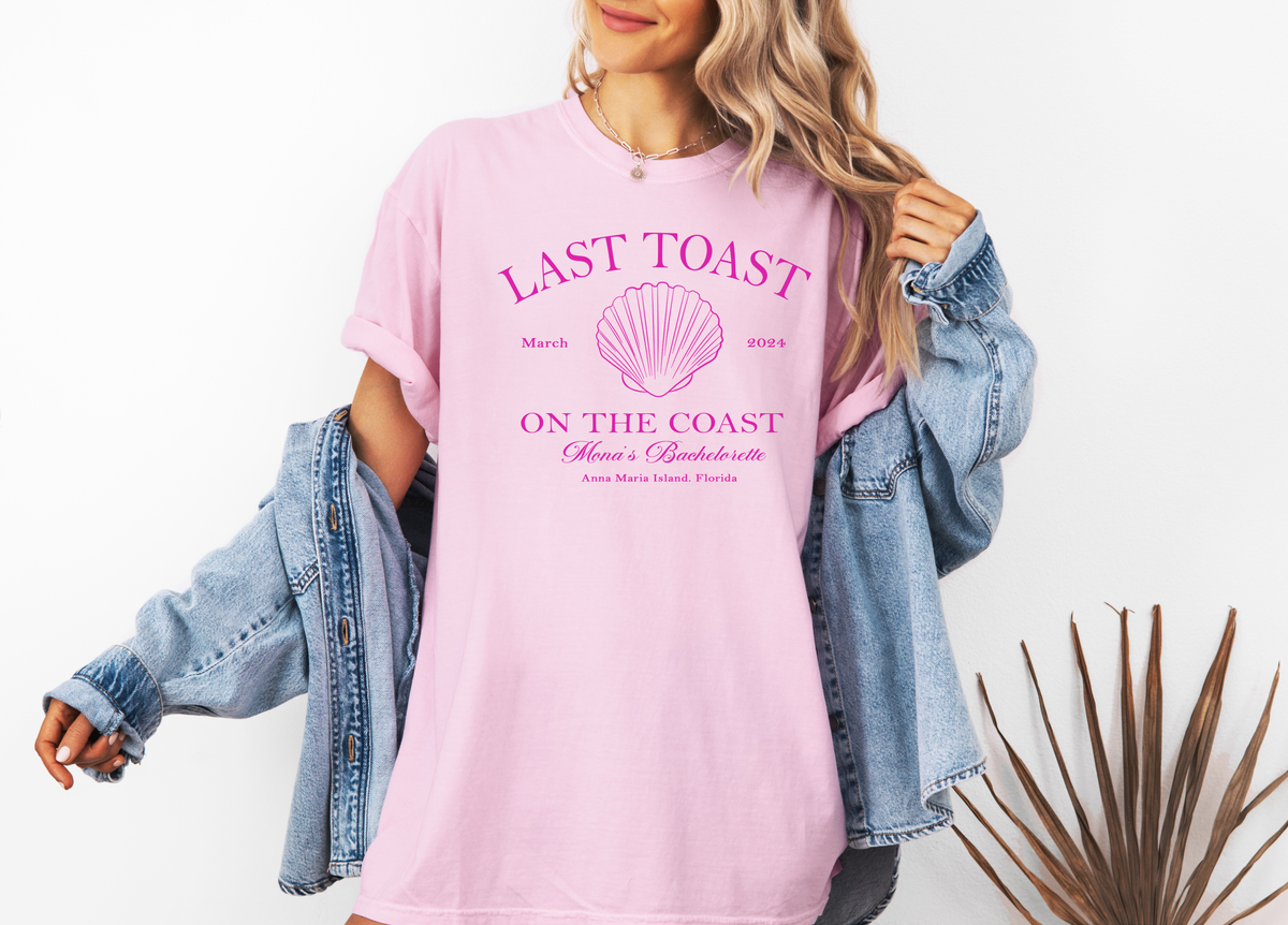Last Toast On The Coast Bachelorette Party T-Shirts
