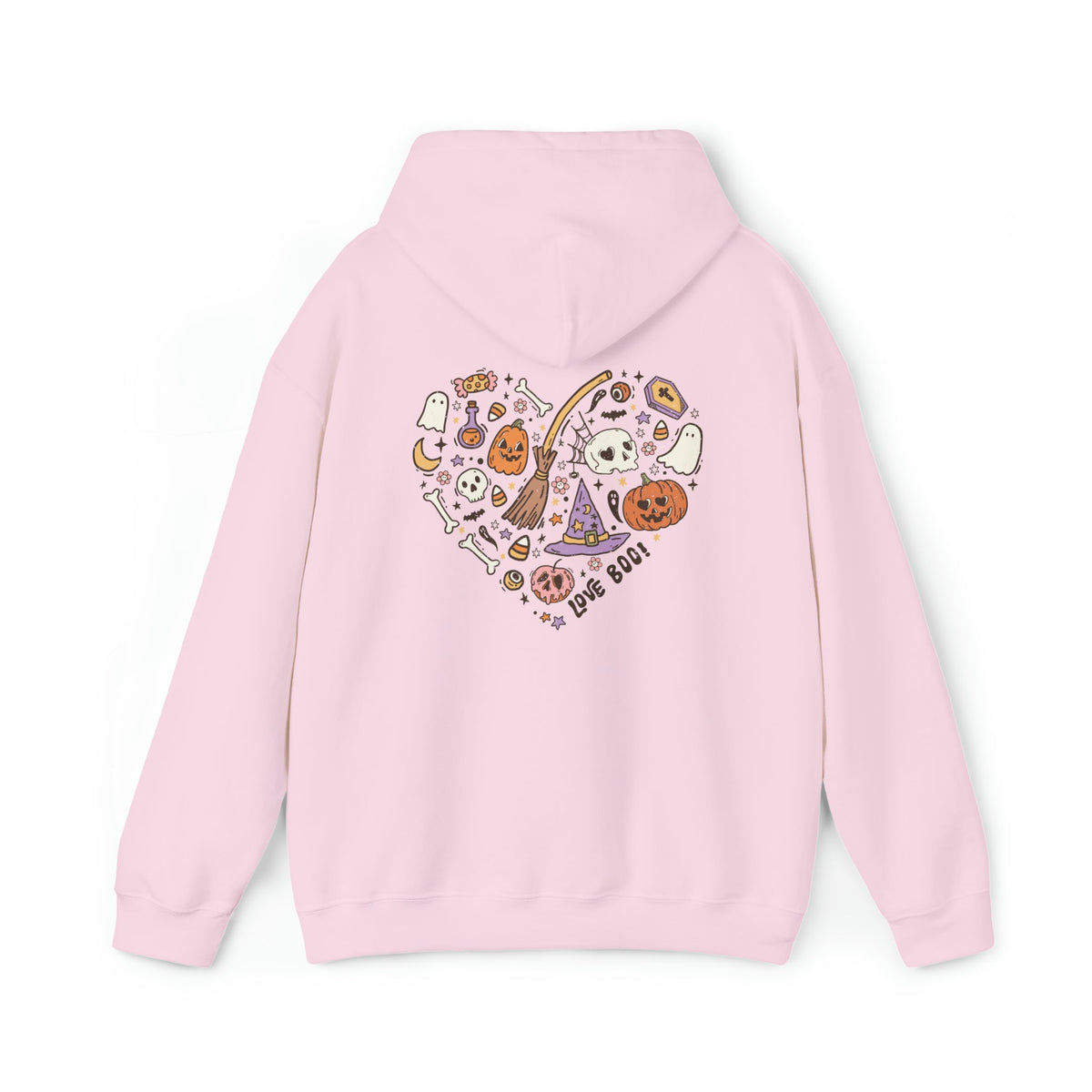 Unisex HOODIE Halloween Heart Doodles Cute Halloween Theme Shirt