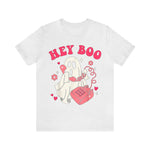 Unisex BELLA CANVA T-Shirt Hey Boo Cute Ghost Face