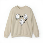 Unisex Sweatshirt Halloween mystical ghost Doodle Heart Cute Spooky Ghost