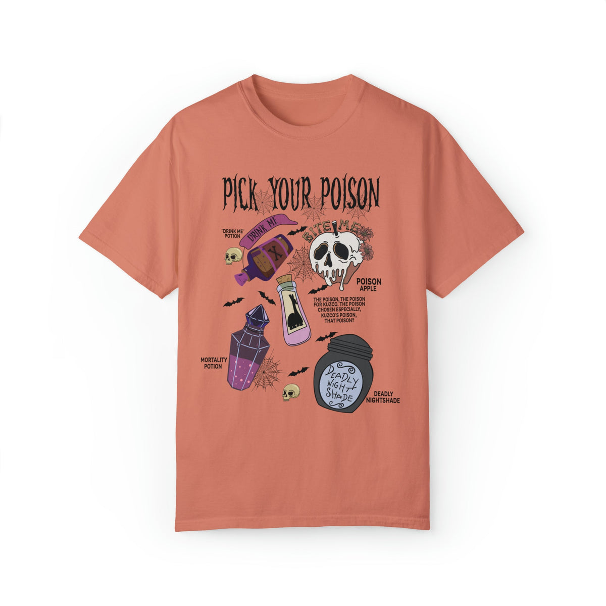 Unisex COMFORT COLORS T-Shirt Pick Your Poison Evil Retro Villains