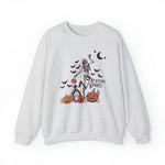 Unisex Sweatshirt Staying Spooky Vintage Skeleton Cute Pumpkin