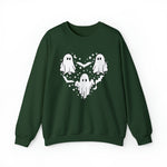 Unisex Sweatshirt Halloween mystical ghost Doodle Heart Cute Spooky Ghost