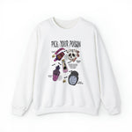 Unisex Sweatshirt Pick Your Poison Evil Retro Villains