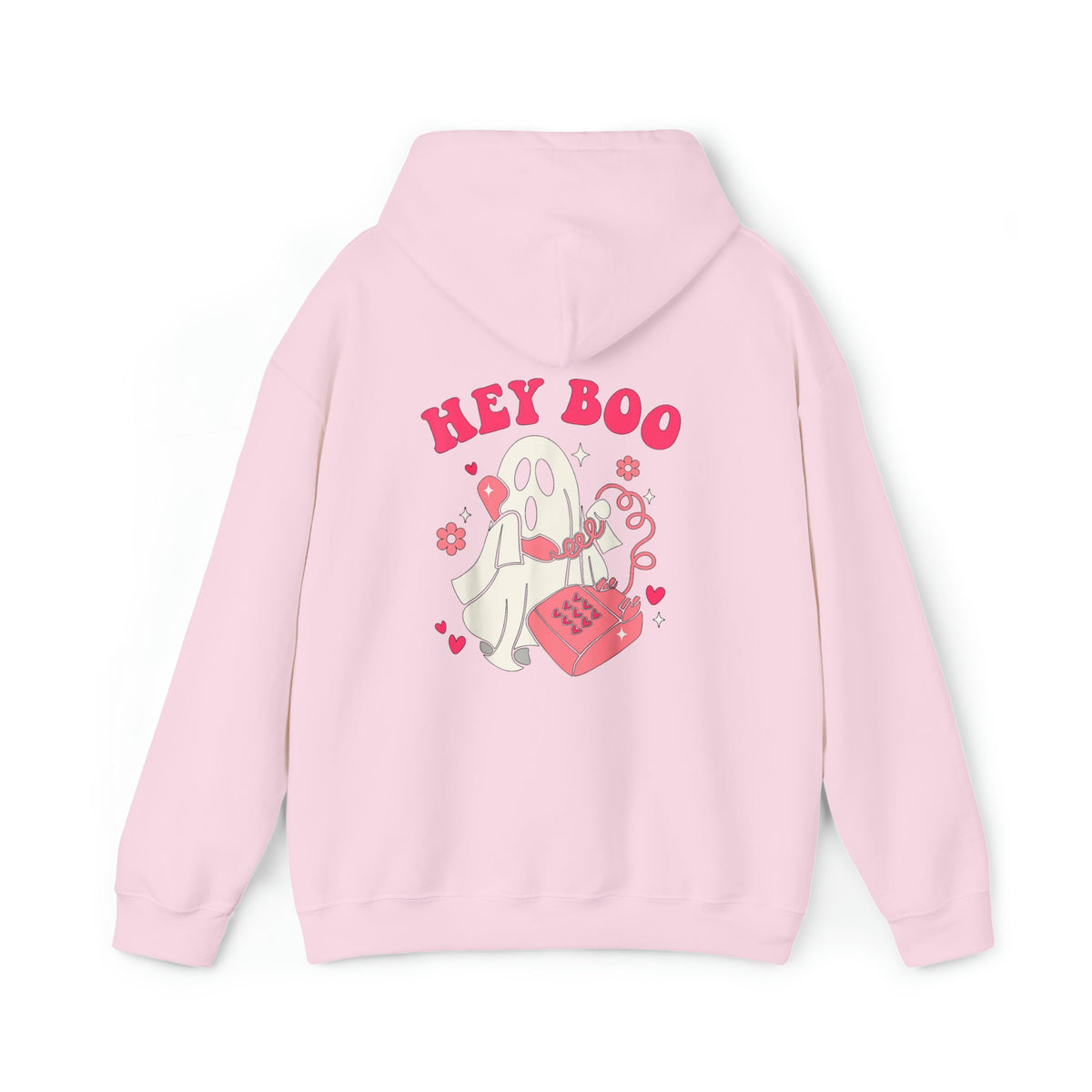 Unisex HOODIE Hey Boo Cute Ghost Face