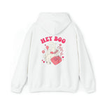 Unisex HOODIE Hey Boo Cute Ghost Face