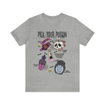 UNISEX Bella Canva T-Shirt Pick Your Poison Evil Retro Villains