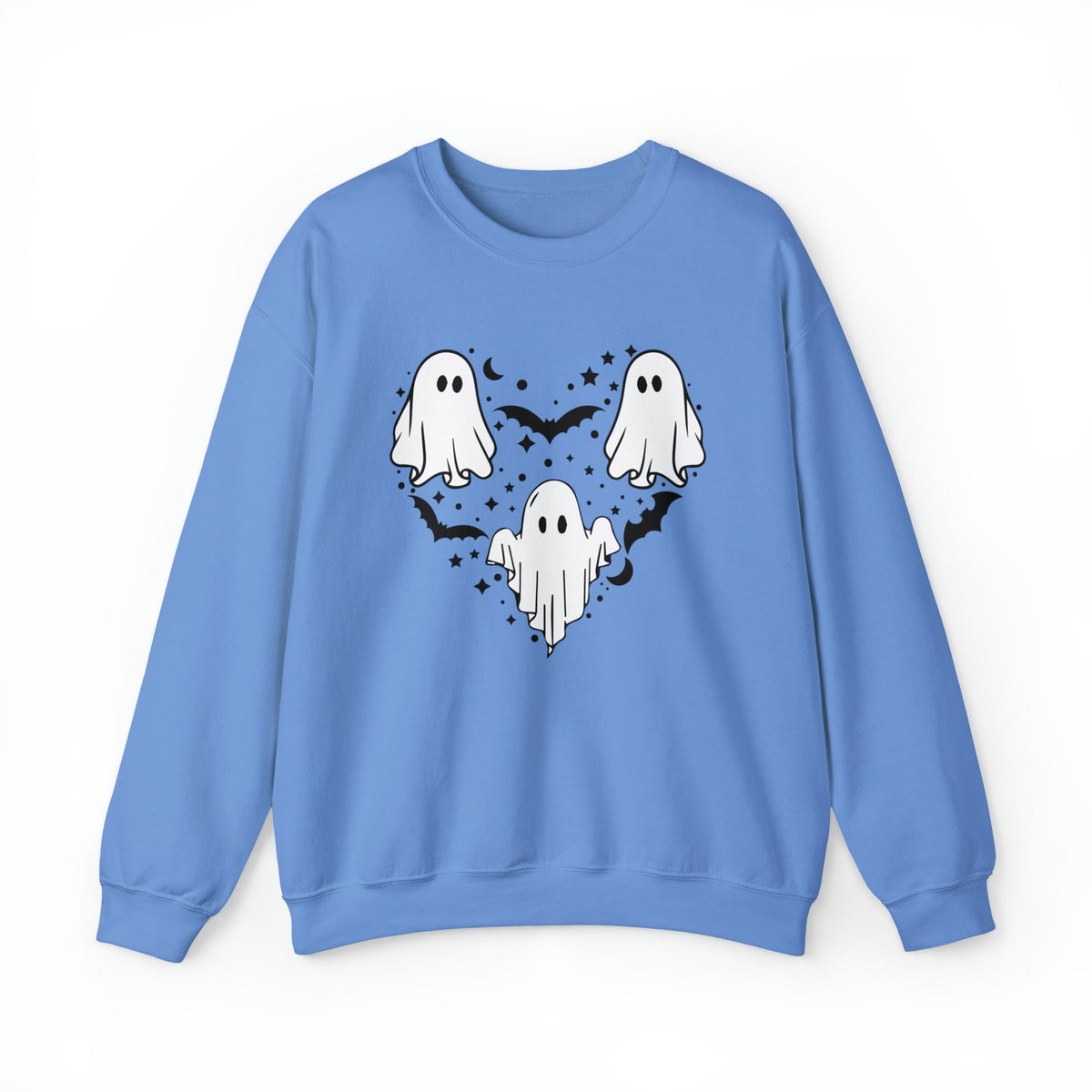 Unisex Sweatshirt Halloween mystical ghost Doodle Heart Cute Spooky Ghost