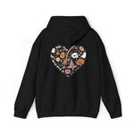 Unisex HOODIE Halloween Heart Doodles Cute Halloween Theme Shirt