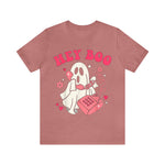 Unisex BELLA CANVA T-Shirt Hey Boo Cute Ghost Face