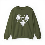Unisex Sweatshirt Halloween mystical ghost Doodle Heart Cute Spooky Ghost