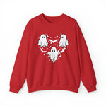 Unisex Sweatshirt Halloween mystical ghost Doodle Heart Cute Spooky Ghost