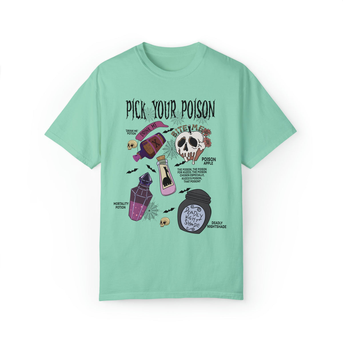 Unisex COMFORT COLORS T-Shirt Pick Your Poison Evil Retro Villains