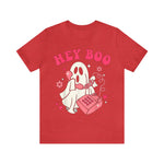 Unisex BELLA CANVA T-Shirt Hey Boo Cute Ghost Face