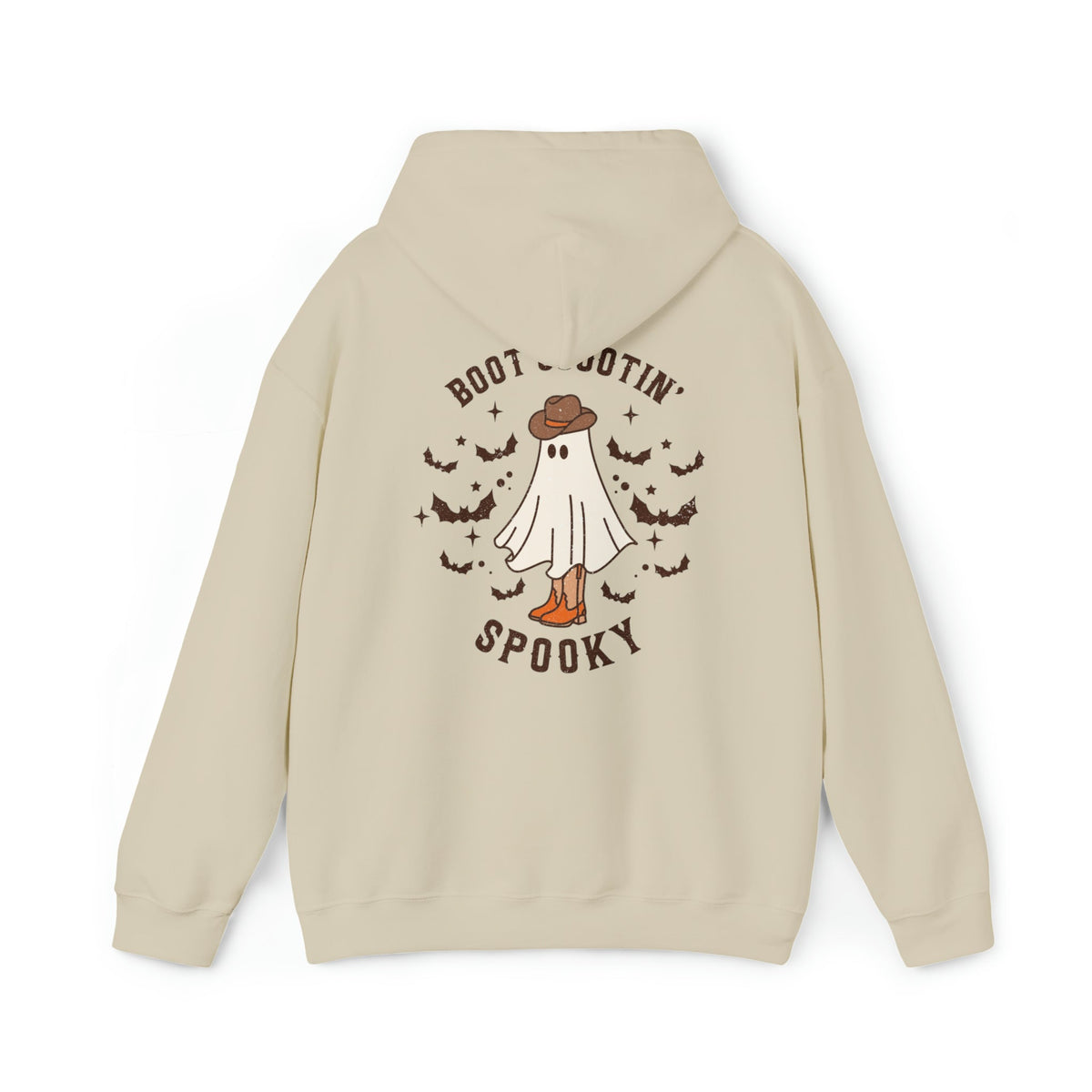 Unisex Hoodie Tshirt Boot Scootin Spooky, Western Halloween Cowboy Ghost
