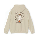 Unisex Hoodie Tshirt Boot Scootin Spooky, Western Halloween Cowboy Ghost