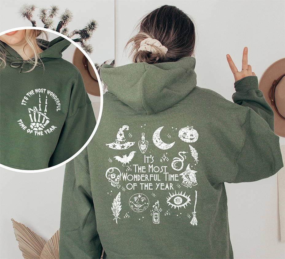 Unisex It's The Most Wonderful Time Of The Year Hoodie, it's the season spooky Hoodie