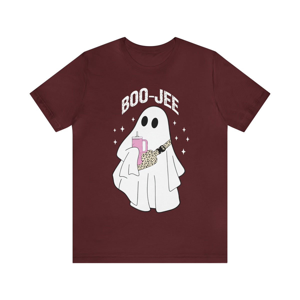 Unisex BELLA CANVA T-Shirt Boo-Jee Shirt Boojee Ghost Halloween Cute Spooky