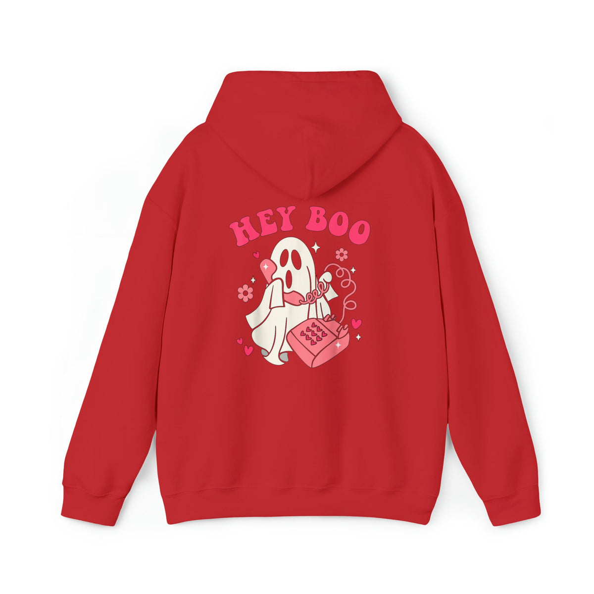 Unisex HOODIE Hey Boo Cute Ghost Face