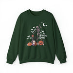 Unisex Sweatshirt Staying Spooky Vintage Skeleton Cute Pumpkin