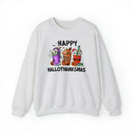 Unisex Sweatshirt HalloThanksMas Drinks Trendy Halloween Thanksgiving Christmas Drinks