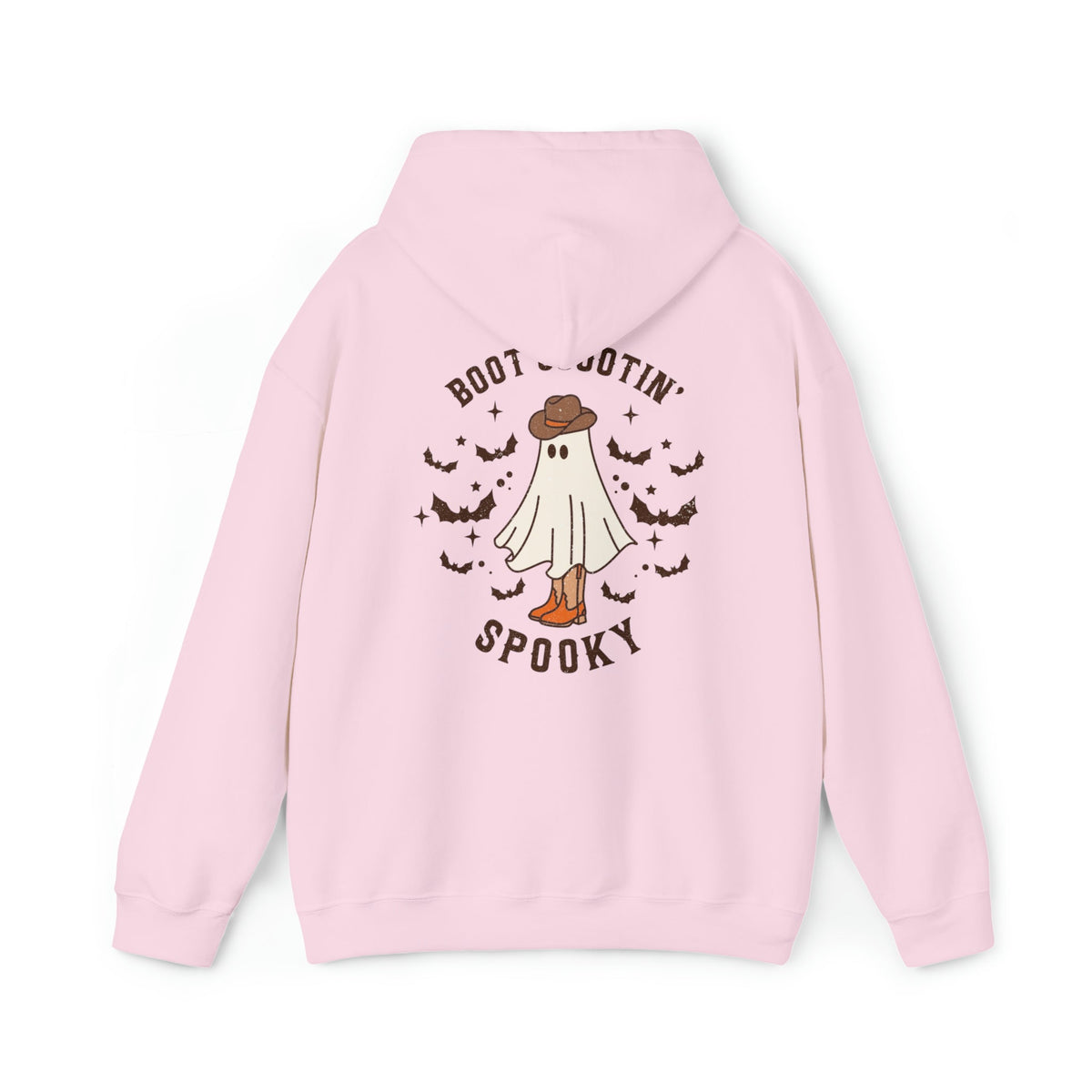 Unisex Hoodie Tshirt Boot Scootin Spooky, Western Halloween Cowboy Ghost