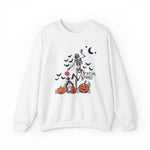 Unisex Sweatshirt Staying Spooky Vintage Skeleton Cute Pumpkin