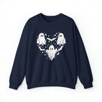 Unisex Sweatshirt Halloween mystical ghost Doodle Heart Cute Spooky Ghost