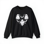 Unisex Sweatshirt Halloween mystical ghost Doodle Heart Cute Spooky Ghost