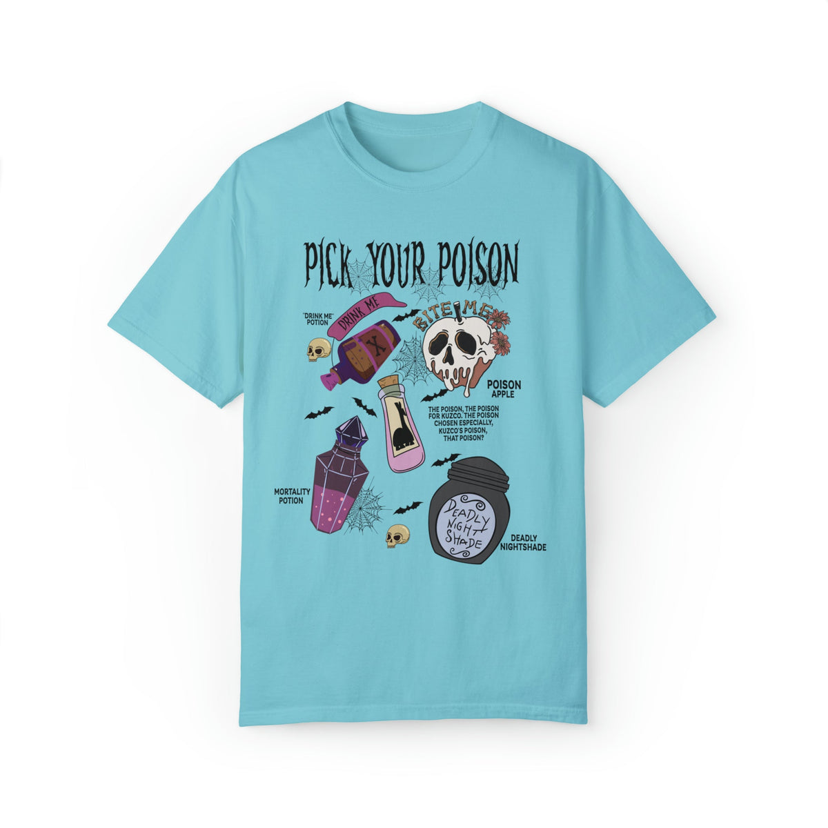Unisex COMFORT COLORS T-Shirt Pick Your Poison Evil Retro Villains