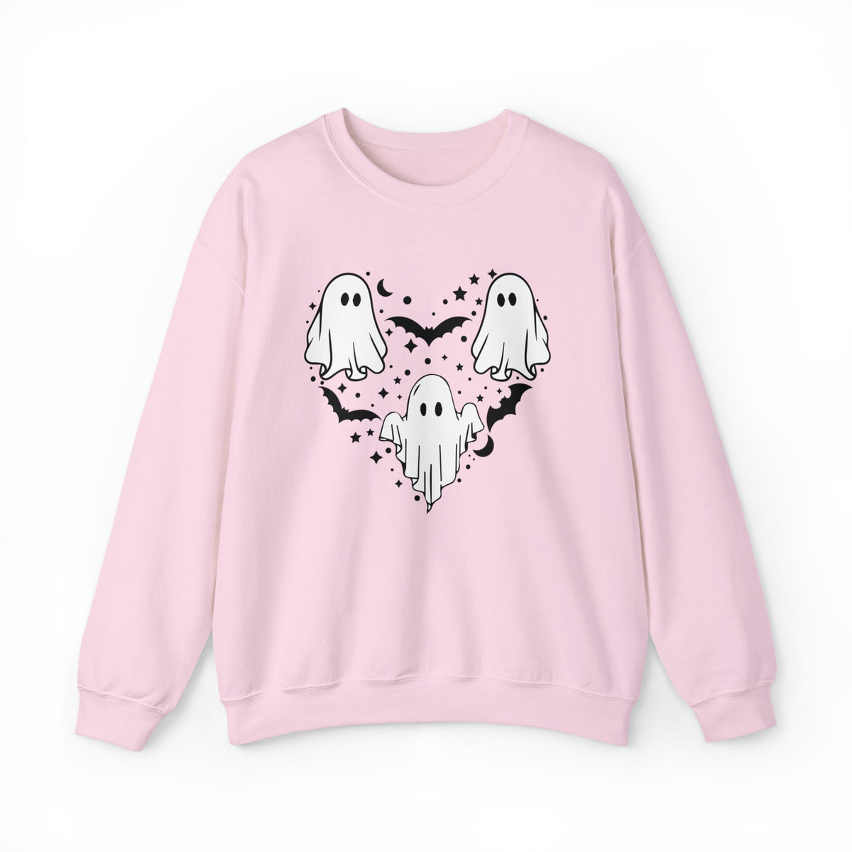 Unisex Sweatshirt Halloween mystical ghost Doodle Heart Cute Spooky Ghost