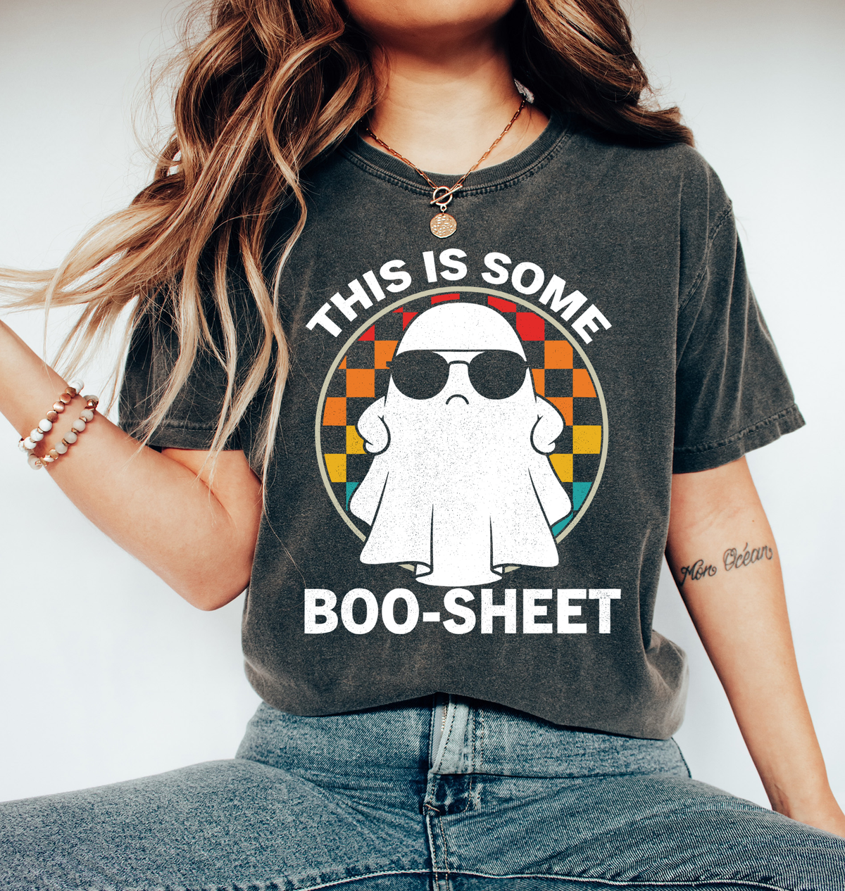 Unisex COMFORT COLORS T-Shirt This Some Boo Sheet Retro