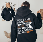 Unisex HOODIE twist the bone witch spell Hoodie, black cat lover Hoodie, witching funny hoodie