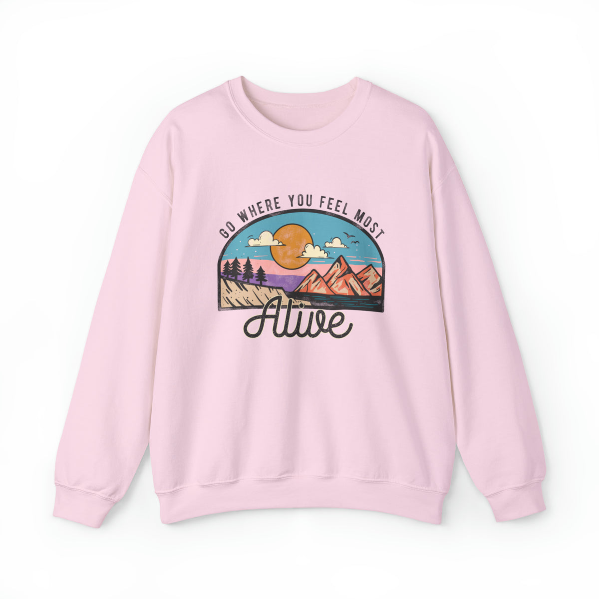 Unisex Heavy Blend™ Crewneck Sweatshirt Feeling Alive