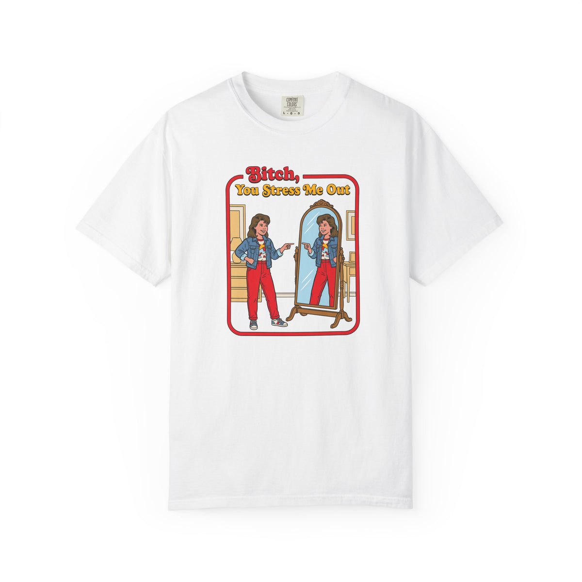 B!tch You Stress Me Out Tshirt, Sarcastic Adult Humor, Funny Mental Health