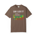 Can I Lick It Shirt, Periodic Table Tee, Funny Chemistry Tshirt