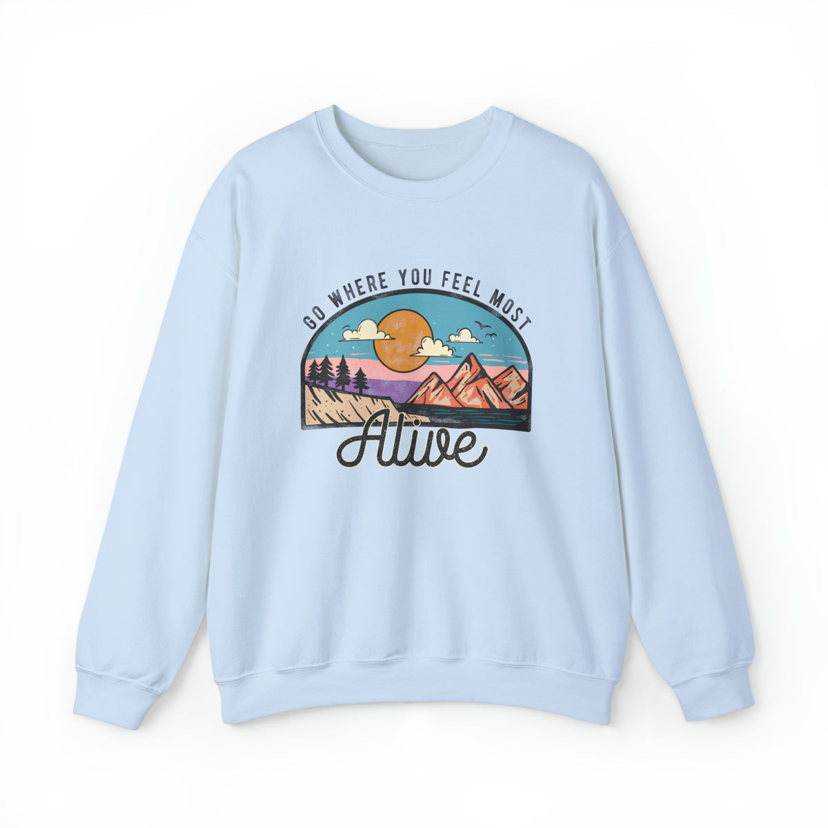 Unisex Heavy Blend™ Crewneck Sweatshirt Feeling Alive