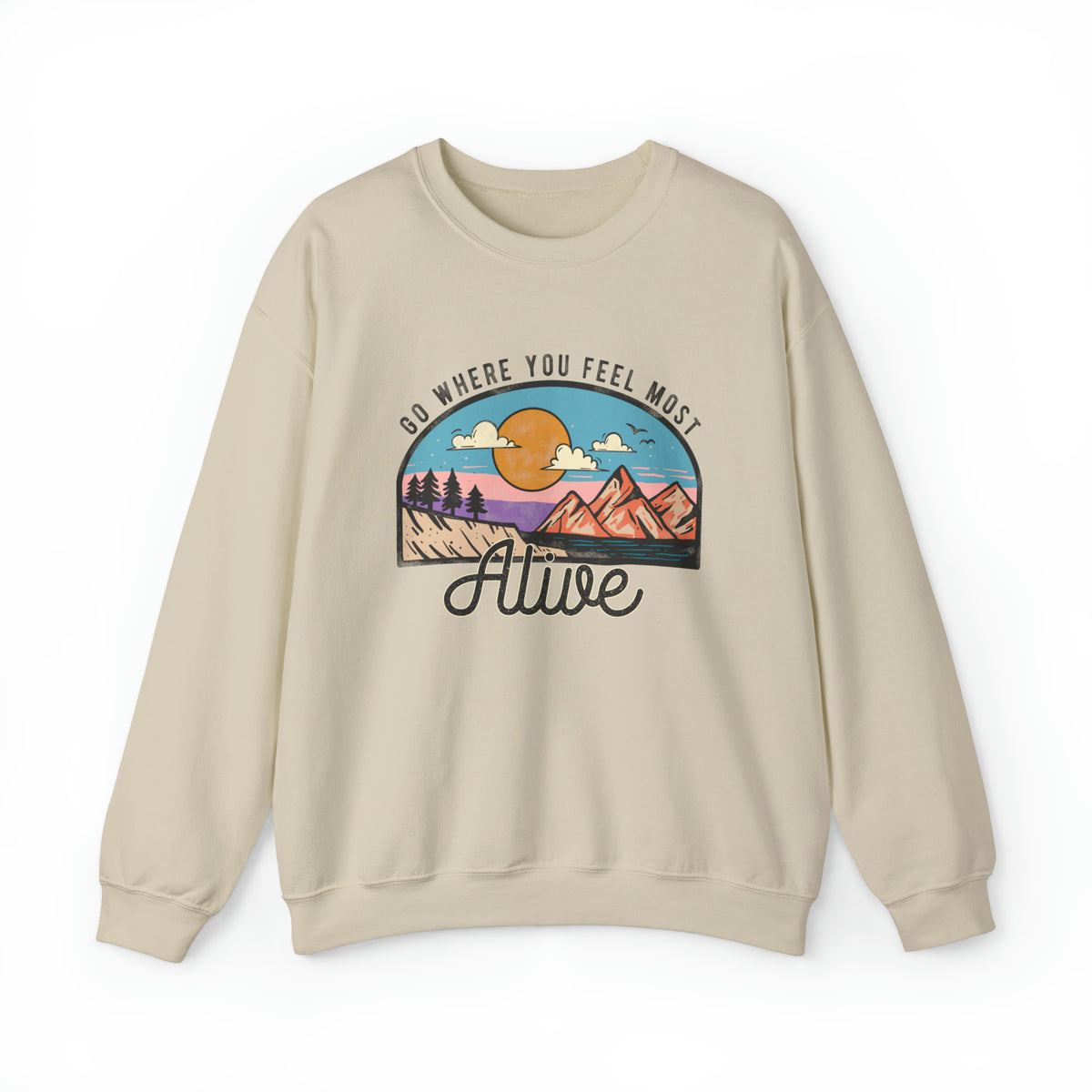 Unisex Heavy Blend™ Crewneck Sweatshirt Feeling Alive
