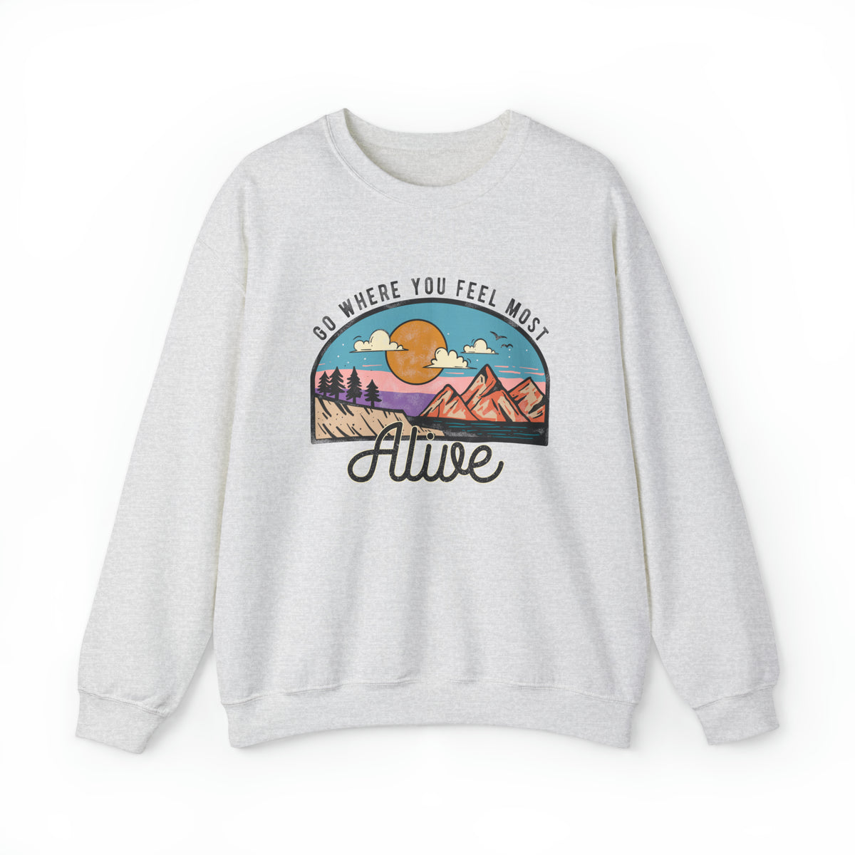 Unisex Heavy Blend™ Crewneck Sweatshirt Feeling Alive