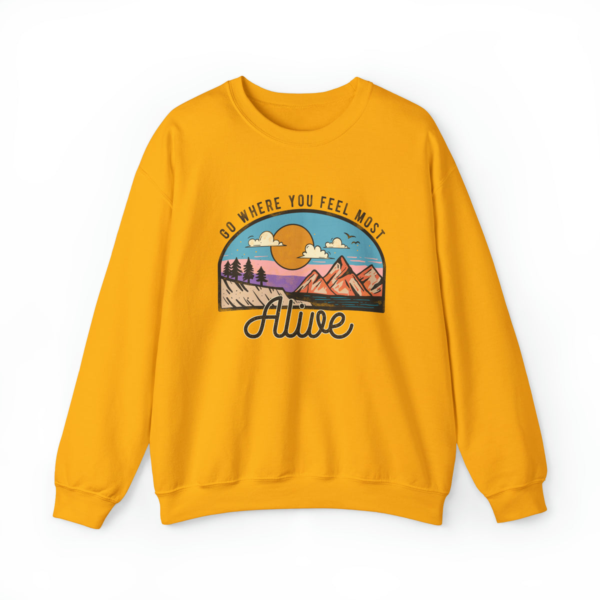 Unisex Heavy Blend™ Crewneck Sweatshirt Feeling Alive