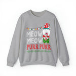Unisex Heavy Blend™ Crewneck Sweatshirt Cat Christmas