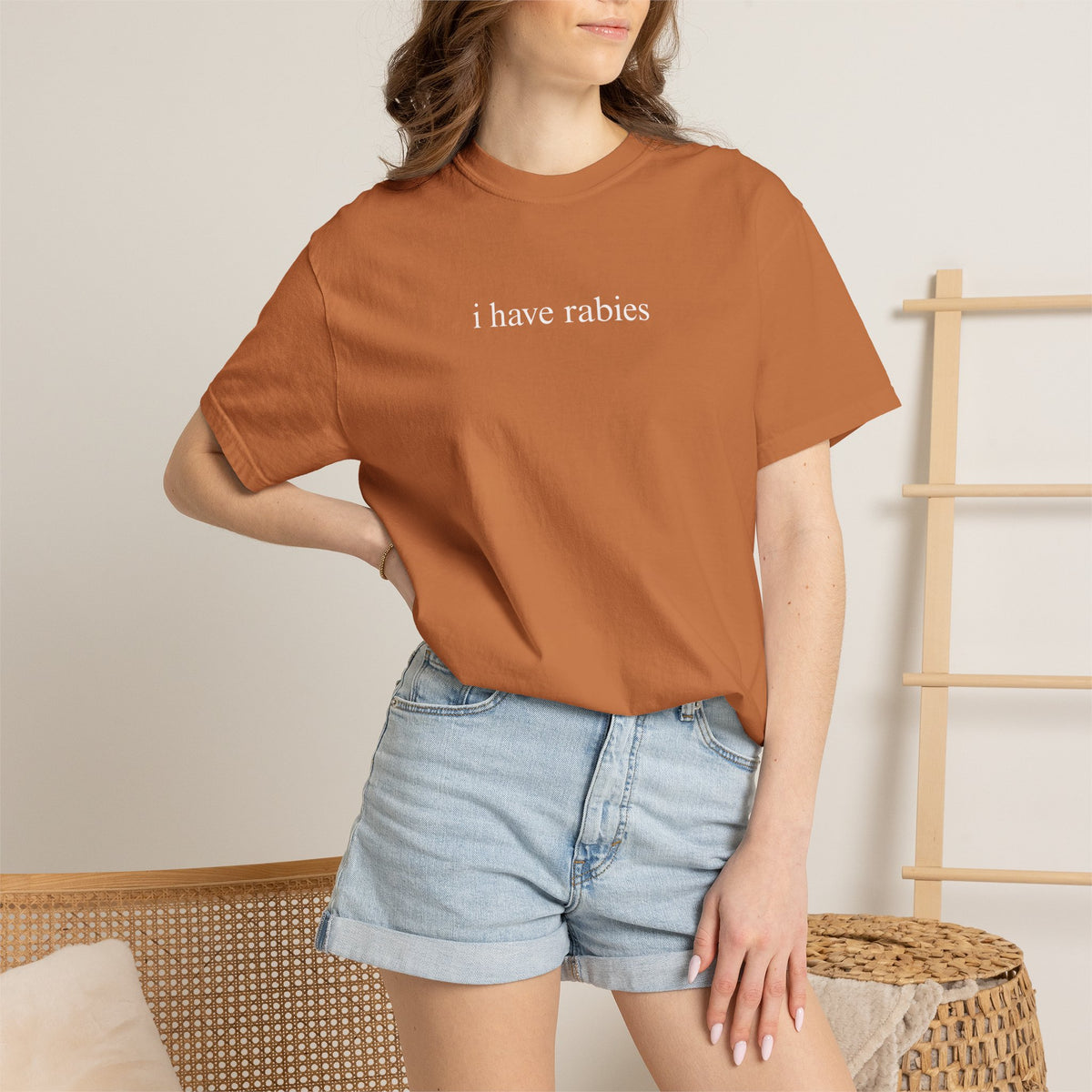 I Have Rabies Funny Humor Shirt Sarcasm Tshirt Unhinged Sarcastic Womens Tee
