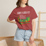 Can I Lick It Shirt, Periodic Table Tee, Funny Chemistry Tshirt