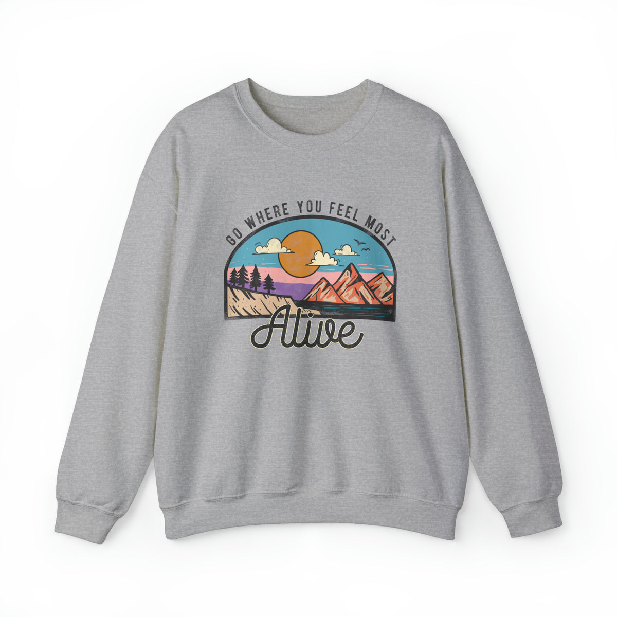Unisex Heavy Blend™ Crewneck Sweatshirt Feeling Alive