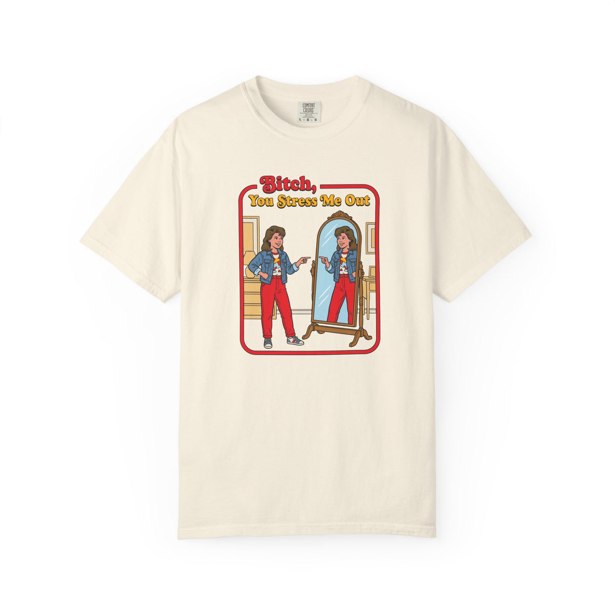 B!tch You Stress Me Out Tshirt, Sarcastic Adult Humor, Funny Mental Health